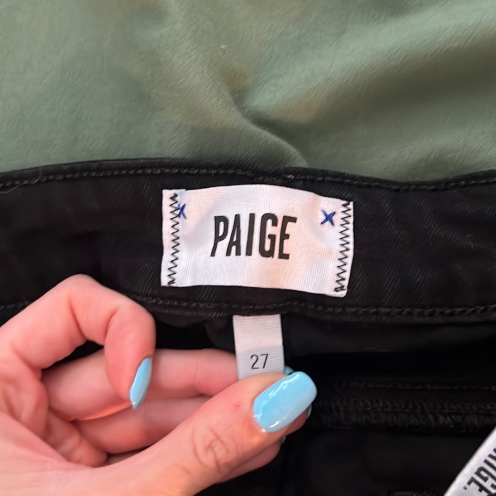 Paige black skinny jeans